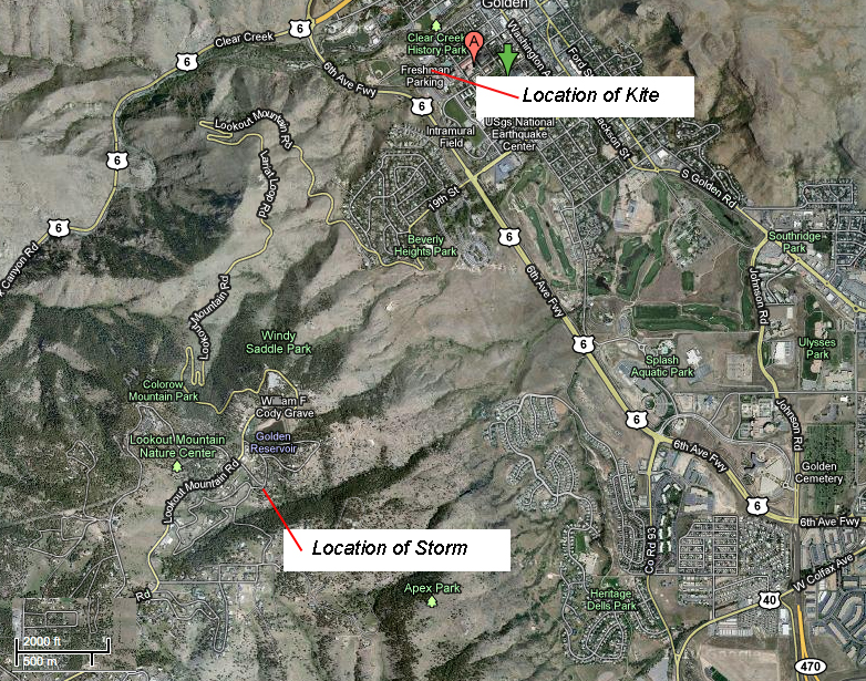 map, golden, Colorado